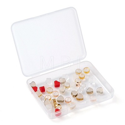 40Pcs Silicone & Resin Ear Nuts SIL-ZZ0001-01-1