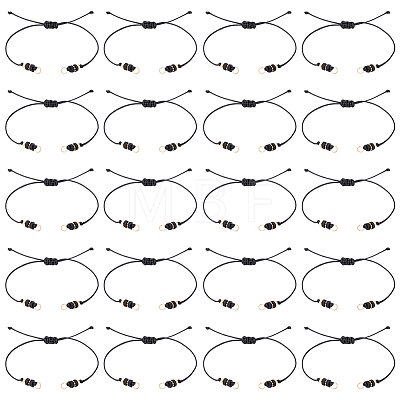 20Pcs Waxed Polyester Cord Bracelets Making AJEW-UN00046-1