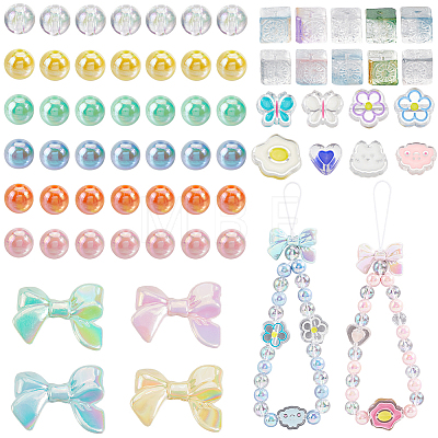 DIY Acrylic Bead Mobile Phone Strap Making Kits DIY-SP0003-64-1