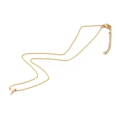 Brass Initial Pendant Necklaces NJEW-JN03330-03-1