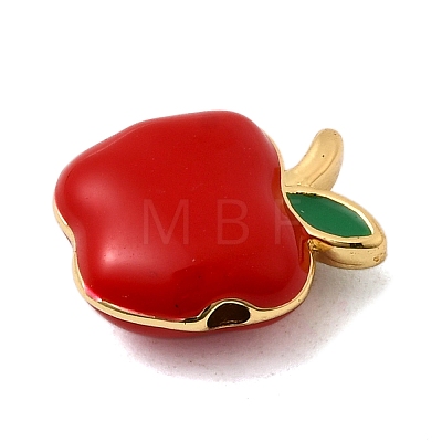 Brass Enamel Beads KK-I360-003G-02B-1