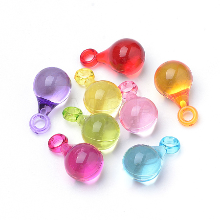 Transparent Acrylic Pendants TACR-S144-48-1