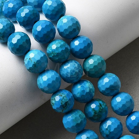 Natural Magnesite Beads Strands G-P598-E-8mm-02-1
