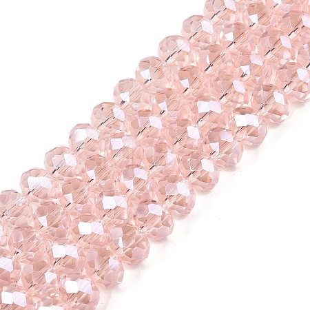Electroplate Glass Beads Strands EGLA-A044-T8mm-A22-1