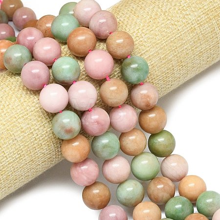 Natural Malaysia Jade Beads Strands G-B165-C06-14mm-1