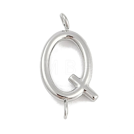 304 Stainless Steel Letter Connector Charms LS-STAS-M108-01P-17-1