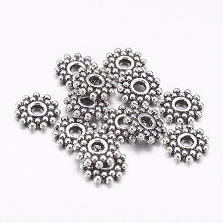 Gear Tibetan Silver Spacer Beads AA119-NF-1