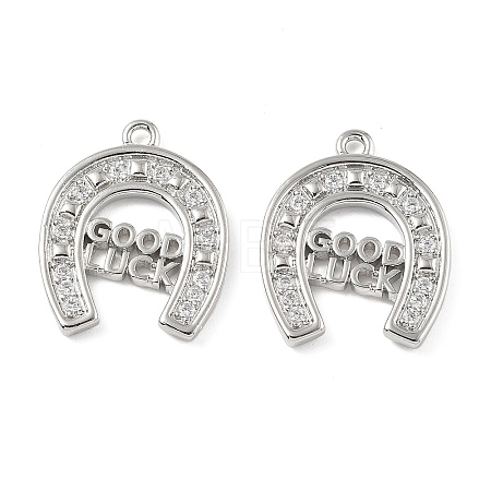 Brass with Cubic Zirconia Pendant KK-CJC0023-02B-P-1