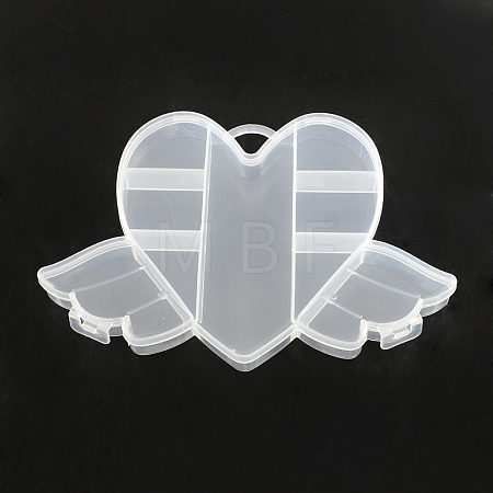Flying Heart Plastic Bead Storage Containers CON-Q023-11-1