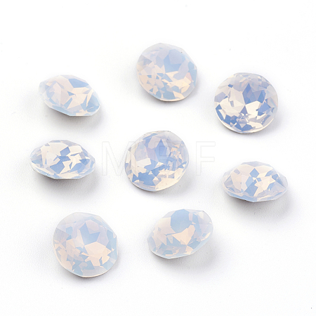 Pointed Back & Back Plated K9 Glass Rhinestone Cabochons RGLA-J012-10mm-234-1