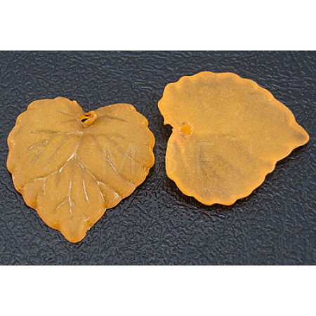 Autumn Theme Transparent Acrylic Pendants X-PL591-9-1