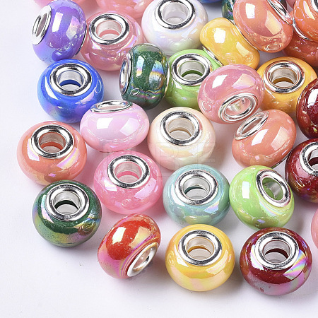 Opaque Resin European Beads RPDL-T038-007-1
