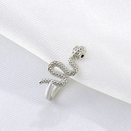 Brass Snake Clip on Nose Rings WGF4B6F-02-1