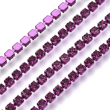 Electrophoresis Iron Rhinestone Strass Chains CHC-Q009-SS6.5-B14-1