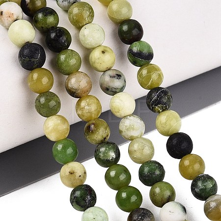Natural Serpentine Beads Strands G-Q616-07B-1