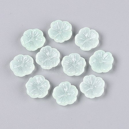 Transparent Spray Painted Glass Beads GLAA-Q089-003-E001-1-1