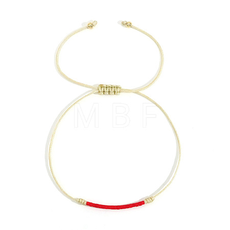 Handmade Glass Seed Beads Braided Bead Bracelets LE4581-5-1