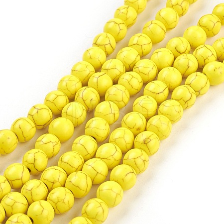 Synthetic Turquoise Beads Strands TURQ-G106-8mm-02I-1