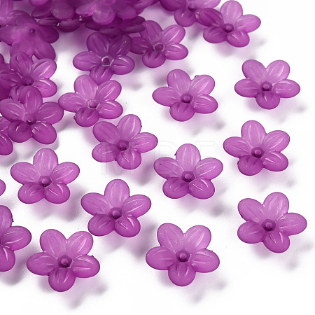 Frosted Acrylic Bead Caps MACR-S371-08A-743-1