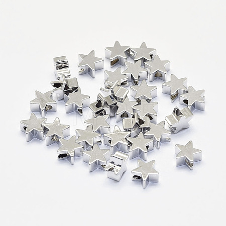 Long-Lasting Plated Brass Beads KK-K193-B-056P-NF-1