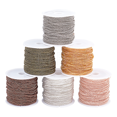 6Colors Unwelded Iron Twisted Chains CH-AR0001-03-1
