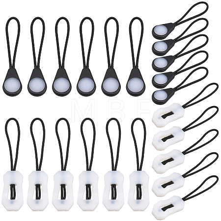 24Pcs 2 Styles Luminous TPU Replacement Pull Tab Accessories FIND-CY0002-44-1