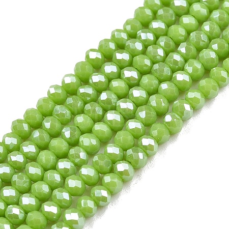 Electroplate Glass Beads Strands EGLA-A044-P1mm-A30-1