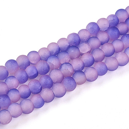 Crackle Glass Beads Strands GLAA-N009-4mm-08-1