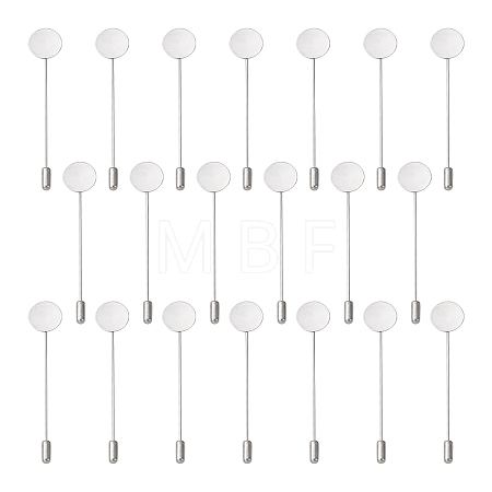 Tarnish Resistant 304 Stainless Steel Brooch Findings LS-X-STAS-S066-01-1