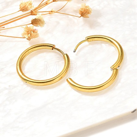 304 Stainless Steel Hoop Earrings for Women EJEW-M068-15C-G-1