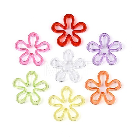 Transparent Acrylic Pendants TACR-T028-81M-1