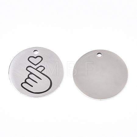 Non-Tarnish 201 Stainless Steel Pendants LS-STAS-T064-38P-29-1