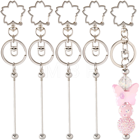 10Pcs Alloy Keychain Clasps KEYC-SC0001-79C-1
