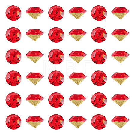 1 Bag Pointed Back Glass Rhinestone Cabochons RGLA-TADJ0001-01A-06-1