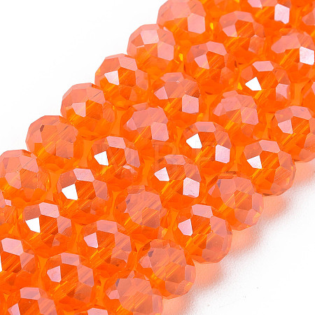 Electroplate Glass Beads Strands EGLA-A034-T4mm-A07-1