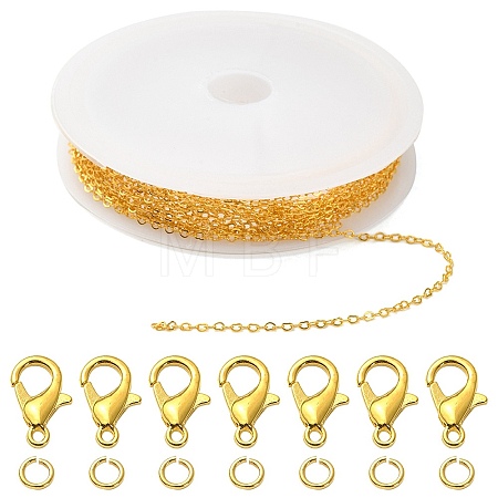 DIY Chain Bracelet Necklace Making Kit DIY-YW0007-05G-1