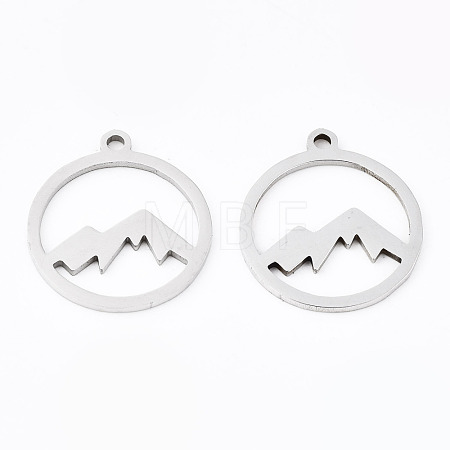 Non-Tarnish 201 Stainless Steel Pendants STAS-Q240-033P-1