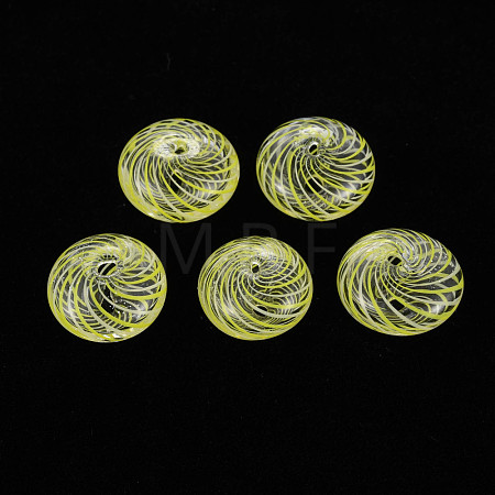 Transparent Handmade Blown Glass Globe Beads GLAA-T012-18-1