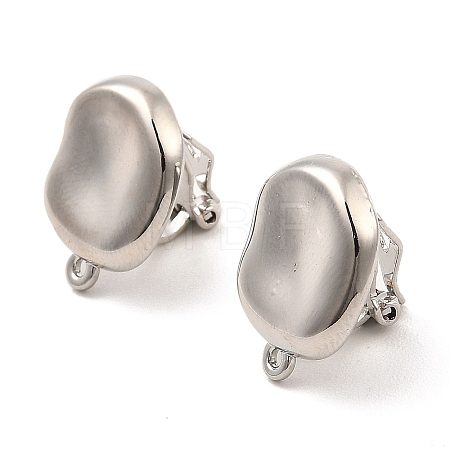 Alloy Clip-on Earring Findings FIND-L015-010P-1