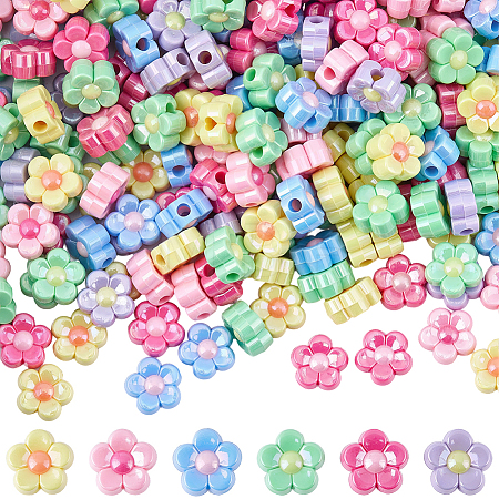 200Pcs Electroplated Opaque Resin Beads RESI-SP0001-59B-1