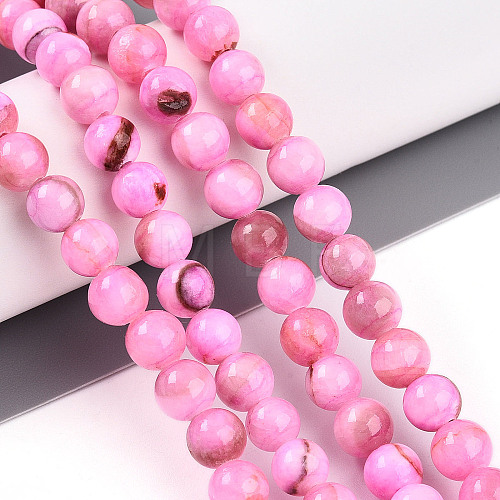 Natural Persian Jade Beads Strands G-A255-A02-01G-1