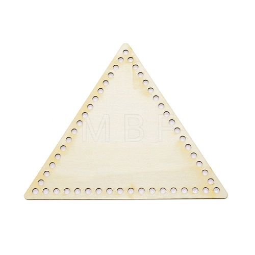 Triangle Wooden Basket Bottoms WOOD-WH0115-78-1