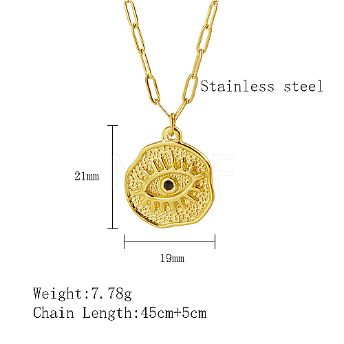 304 Stainless Steel Pendant Necklaces QZ6999-8-1