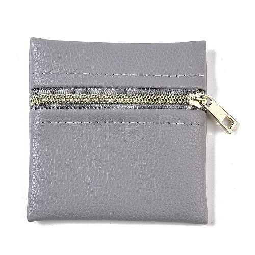 Imitation Leather Jewelry Storage Zipper Bags ABAG-G016-01A-04-1