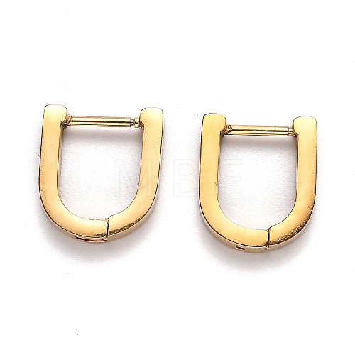 304 Stainless Steel Huggie Hoop Earrings STAS-J033-12A-G-1
