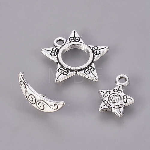 Tibetan Style Toggle Clasps X-A5054Y-NF-1