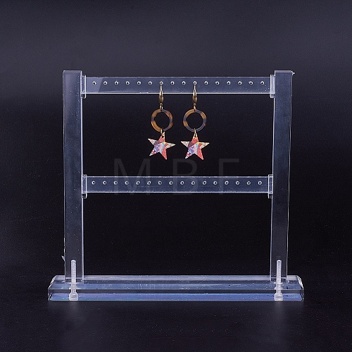 Organic Glass Earring Displays EDIS-L006-17-1
