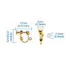 Brass Clip on Earring Findings DIY-TA0002-20G-7
