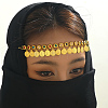 Middle Eastern Metal Rhinestone with Coin Pendant Tassel Headpiece for Women TK3586-4