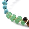 Natural Mixed Stone Beaded Bracelet BJEW-A122-09-3
